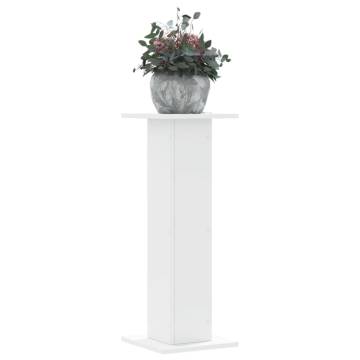 White Plant Stands 2 pcs - 30x30x80 cm Engineered Wood