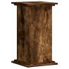 Plant Stand Smoked Oak - Durable Engineered Wood - 33x33x60 cm