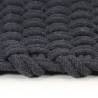 Rectangular Anthracite Cotton Rug 80x160 cm - Soft & Stylish