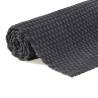 Rectangular Anthracite Cotton Rug 80x160 cm - Soft & Stylish