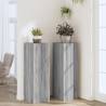 Plant Stands 2 pcs Grey Sonoma - Engineered Wood | HipoMarket