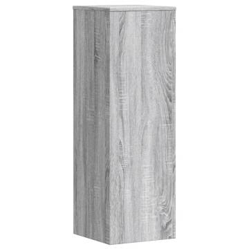 Plant Stands 2 pcs Grey Sonoma - Engineered Wood | HipoMarket