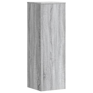 Plant Stands 2 pcs Grey Sonoma - Engineered Wood | HipoMarket