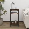 Brown Oak Side Table | Industrial Charm 40x30x75 cm