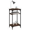 Brown Oak Side Table | Industrial Charm 40x30x75 cm