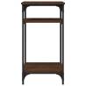 Brown Oak Side Table | Industrial Charm 40x30x75 cm