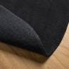 Rug HUARTE Short Pile Soft & Washable Black Ø 80 cm