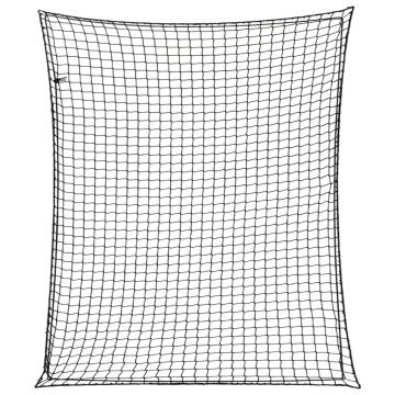 Trailer Net with Elastic Rope Black 3.5x3 m PP - Hipomarket