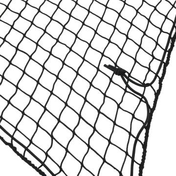 Trailer Net with Elastic Rope Black 3.5x3 m PP - Hipomarket