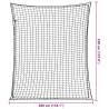 Trailer Net with Elastic Rope Black 3.5x3 m PP - Hipomarket