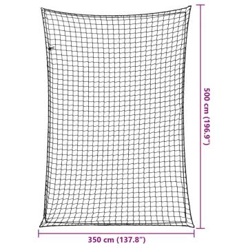 Trailer Net with Elastic Rope Black 5x3.5m - Safe Cargo Transport