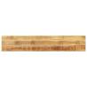  Table Top 180x30x2.5 cm Rectangular Solid Wood Rough Mango Colour rough mango wood(natural) Size 180 x 30 cm Quantity in Package 1 Thickness 25 mm 