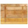 Table Top 80x70cm Rectangular Solid Wood Rough Mango | HipoMarket