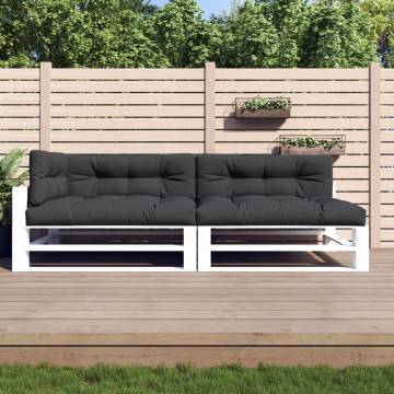 Pallet Cushions 5 pcs - Stylish Black Fabric for Outdoor & Indoor