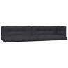 Pallet Cushions 5 pcs - Stylish Black Fabric for Outdoor & Indoor