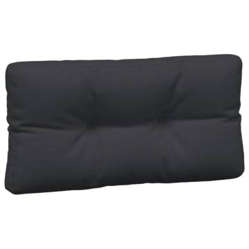 Pallet Cushions 5 pcs - Stylish Black Fabric for Outdoor & Indoor