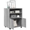 Rolling Cabinet Grey Sonoma - Durable & Mobile Storage Solution