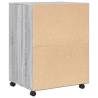 Rolling Cabinet Grey Sonoma - Durable & Mobile Storage Solution