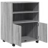 Rolling Cabinet Grey Sonoma - Durable & Mobile Storage Solution