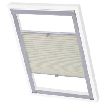 Pleated Blind Cream UK08 for Velux Windows | Hipomarket