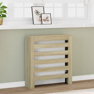 Stylish Sonoma Oak Radiator Cover - 78x20x82 cm