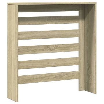 Stylish Sonoma Oak Radiator Cover - 78x20x82 cm