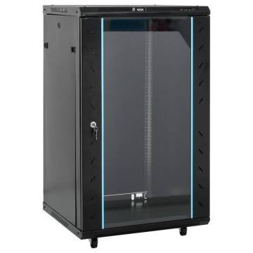 18U Network Cabinet - IP20 Black 60x60x100 cm | HipoMarket