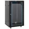  18U Network Cabinet 19 IP20 Black 60x60x100 cm Colour black Size 60 x 60 x 100 cm 