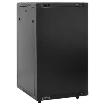 18U Network Cabinet - IP20 Black 60x60x100 cm | HipoMarket