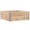 Pallet Collars 2 pcs 100x100 cm Solid Wood Pine - HipoMarket