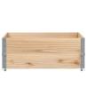 Pallet Collars 2 pcs 100x100 cm Solid Wood Pine - HipoMarket