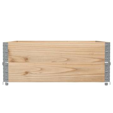 Pallet Collars 2 pcs 100x100 cm Solid Wood Pine - HipoMarket