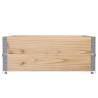 Pallet Collars 2 pcs 100x100 cm Solid Wood Pine - HipoMarket