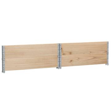 Pallet Collars 2 pcs 100x100 cm Solid Wood Pine - HipoMarket