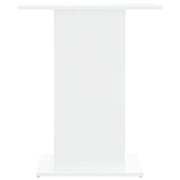 Stylish White Aquarium Stand - Engineered Wood 60.5x36x72.5 cm