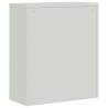 Stylish Light Grey File Cabinet - 90x40x105 cm Steel