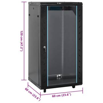 22U Network Cabinet Black - Durable & Secure Storage | HipoMarket