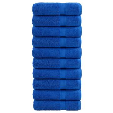 Premium SOLUND Shower Towels - 10pcs Blue 70x140cm 600gsm