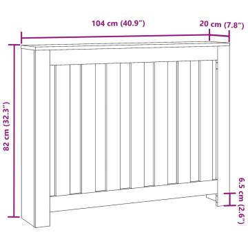 Modern Concrete Grey Radiator Cover | Stylish Engineered Wood Design