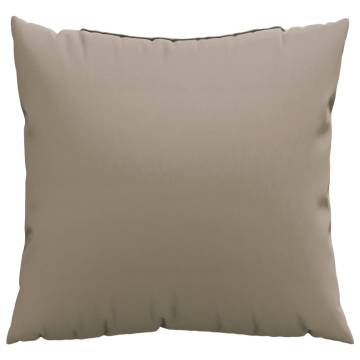 Comfortable Taupe Sofa Cushions - 4 pcs 40x40 cm