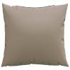 Comfortable Taupe Sofa Cushions - 4 pcs 40x40 cm