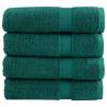  Premium Hand Towels SOLUND 4 pcs Green 50x100 cm 600 gsm Colour green Size 50 x 100 cm Quantity in Package 4 