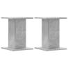 Speaker Stands 2 pcs Concrete Grey - Durable & Stylish Design