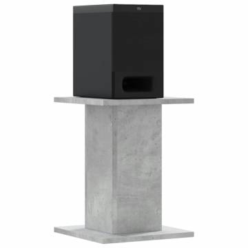 Speaker Stands 2 pcs Concrete Grey - Durable & Stylish Design