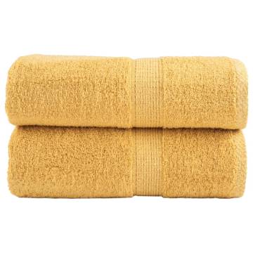 Premium Soap Towels SOLUND 2pcs Gold 30x30cm - 600gsm