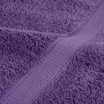 Premium SOLUND Sauna Towels - 10 pcs Purple 80x200 cm