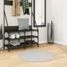 Rug HUARTE Short Pile Soft and Washable Grey Ø 80 cm Colour grey Size Ø 80 cm 