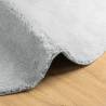 Soft and Washable Grey Rug HUARTE Ø 80 cm | Hipomarket UK