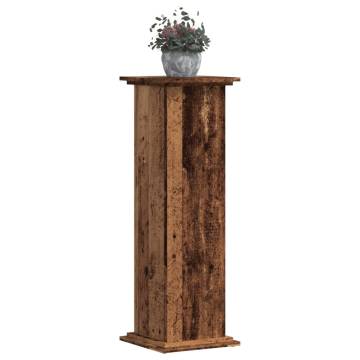 Plant Stand Old Wood 33x33x100 cm - Durable & Elegant