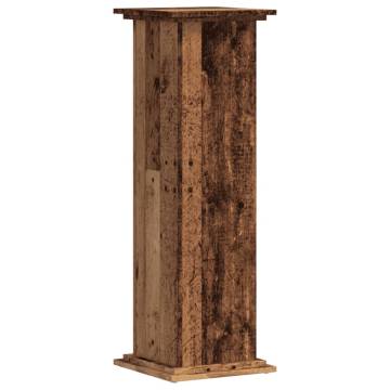 Plant Stand Old Wood 33x33x100 cm - Durable & Elegant